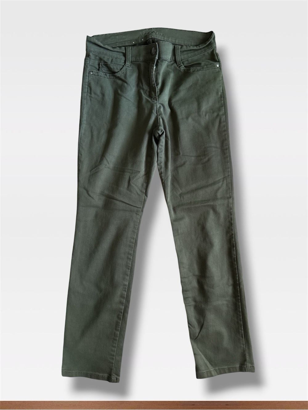 Brax Free to Move Shakira Slim Fit Pants Olive Green Size 31/30
